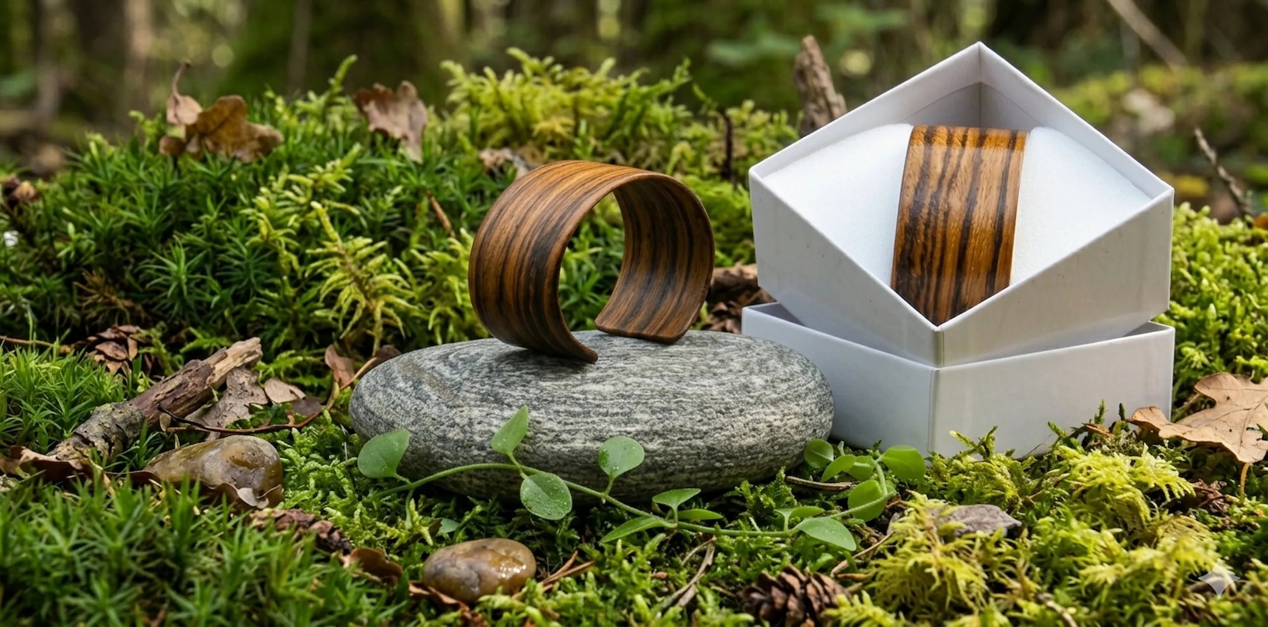 Holzarmreifen aus Zebrano in 12 Holzarten – Holzsalon