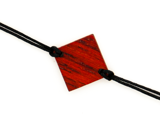 Holzarmband Bella Padouk von holzsalon.at
