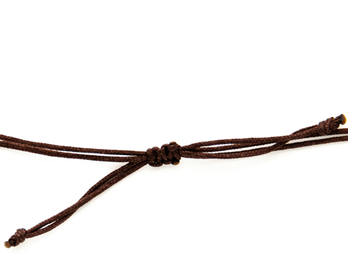 Schiebeknoten Armbänder braun