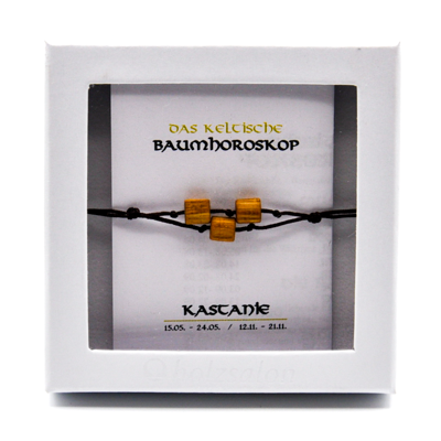 Keltisches Baumhoroskop Schmuck Armband Kastanie