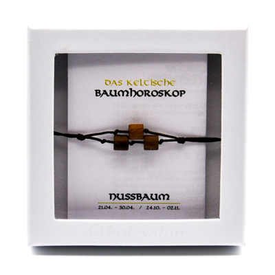 Keltisches Baumhoroskop Schmuck Armband Nussbaum