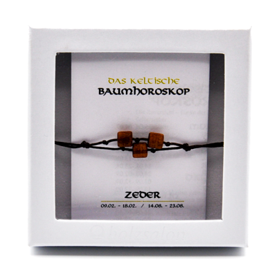 Keltisches Baumhoroskop Schmuck Armband Zeder
