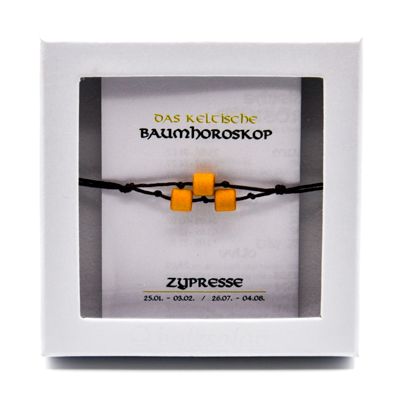 Keltisches Baumhoroskop Schmuck Armband Zypresse