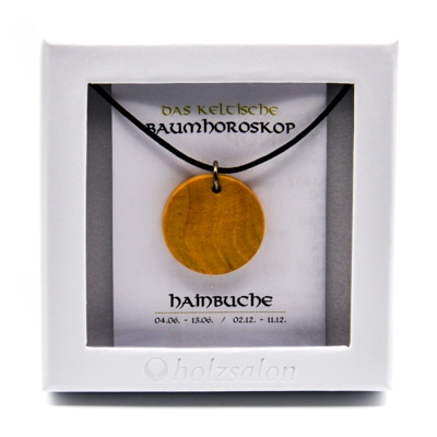 Keltisches Baumhoroskop Schmuck Kettenanhänger Hainbuche