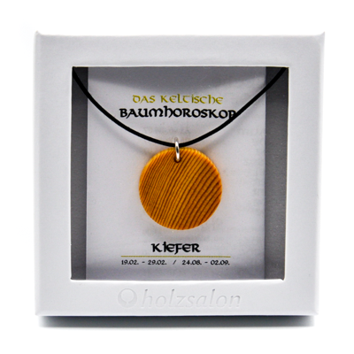Keltisches Baumhoroskop Schmuck Kettenanhänger Kiefer