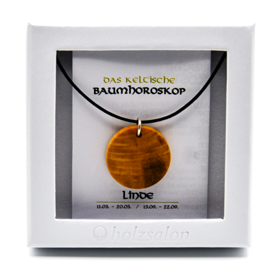 Keltisches Baumhoroskop Schmuck Kettenanhänger Linde