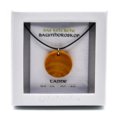 Keltisches Baumhoroskop Schmuck Kettenanhänger Tanne