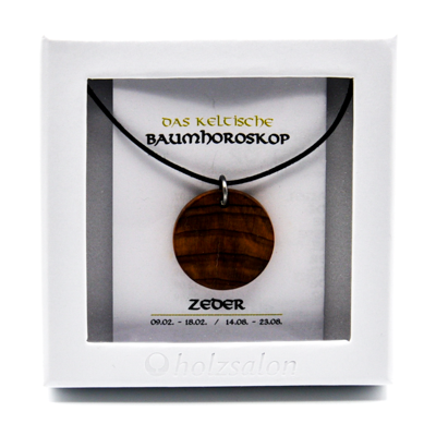 Keltisches Baumhoroskop Schmuck Kettenanhänger Zeder