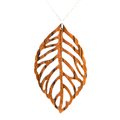Kettenanhänger Zebrano Blatt